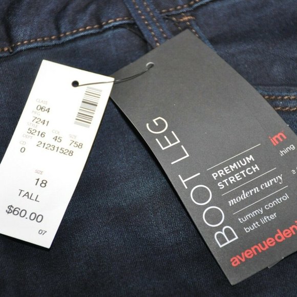Buy 2 Get 1 Free Avenue Denim Boot Leg Jeans 18T - Picture 2 of 4